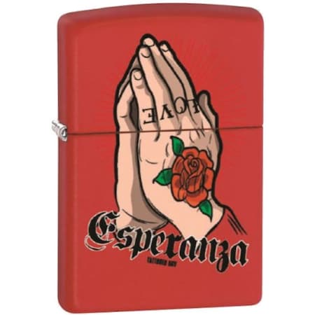 Zippo 2024 Zippo Custom Tattooed Boy Esperanza Red Matte ZIP-233CI010063